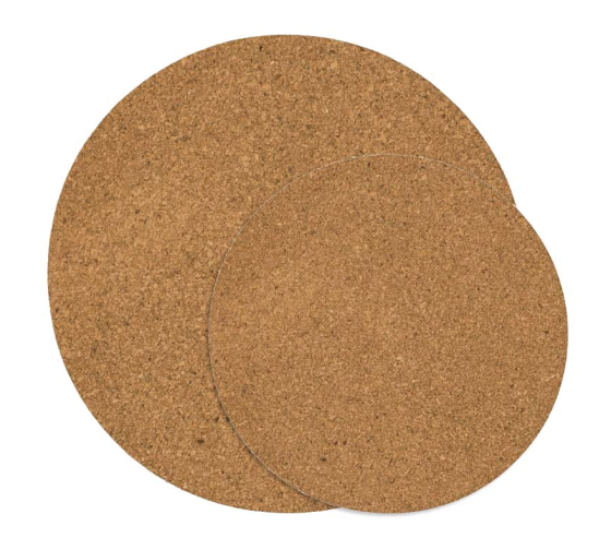 Korkplatte rund D=20cm, 6mm.1